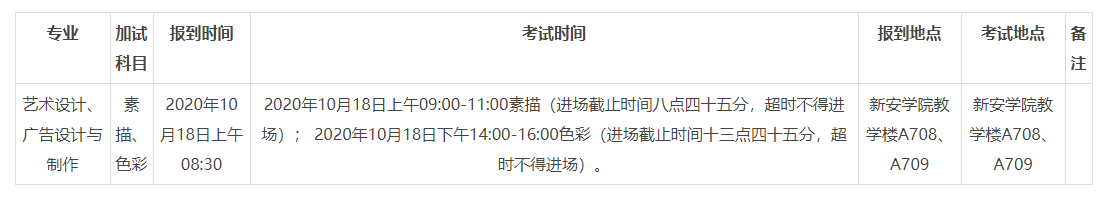 轉(zhuǎn) 2020年成人高考廣東新安職業(yè)技術(shù)學(xué)院藝術(shù)類(lèi)專業(yè)術(shù)科加試的通知